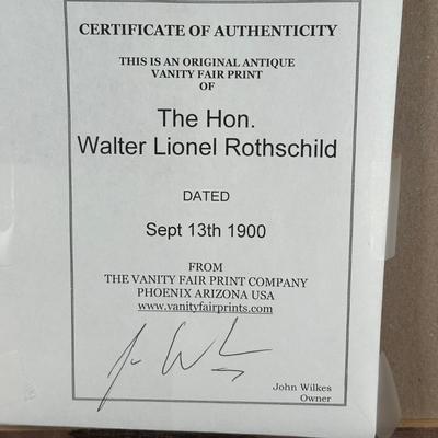 LOT 237: Set Of 4 Vintage Framed Vanity Fair Prints