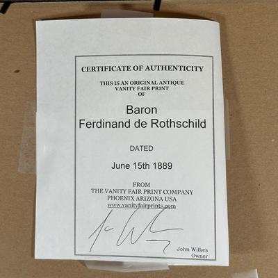 LOT 237: Set Of 4 Vintage Framed Vanity Fair Prints