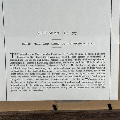 LOT 237: Set Of 4 Vintage Framed Vanity Fair Prints