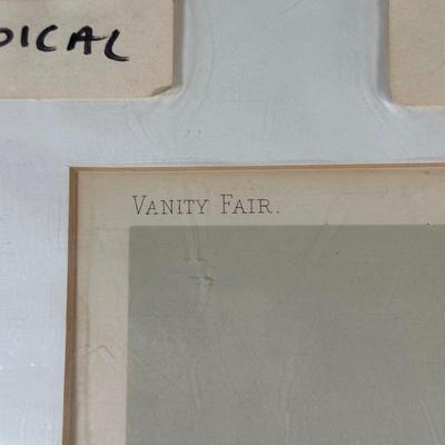 LOT 238: Set Of 3 Vintage Vanity Fair Prints & The Vanity Fair Gallery A Collectors Guide To The Caricatures Book & More