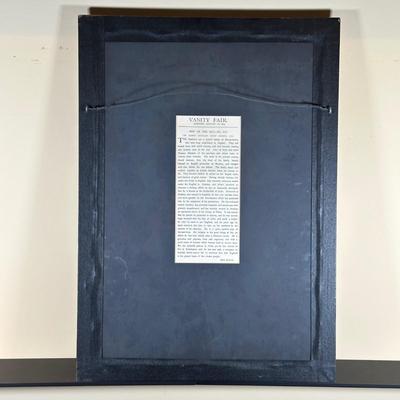 LOT 238: Set Of 3 Vintage Vanity Fair Prints & The Vanity Fair Gallery A Collectors Guide To The Caricatures Book & More