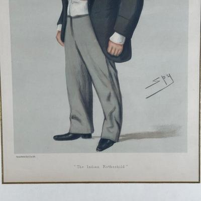 LOT 238: Set Of 3 Vintage Vanity Fair Prints & The Vanity Fair Gallery A Collectors Guide To The Caricatures Book & More