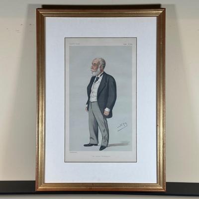 LOT 238: Set Of 3 Vintage Vanity Fair Prints & The Vanity Fair Gallery A Collectors Guide To The Caricatures Book & More