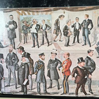 LOT 238: Set Of 3 Vintage Vanity Fair Prints & The Vanity Fair Gallery A Collectors Guide To The Caricatures Book & More