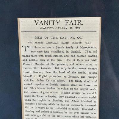 LOT 238: Set Of 3 Vintage Vanity Fair Prints & The Vanity Fair Gallery A Collectors Guide To The Caricatures Book & More