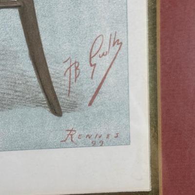 LOT 238: Set Of 3 Vintage Vanity Fair Prints & The Vanity Fair Gallery A Collectors Guide To The Caricatures Book & More