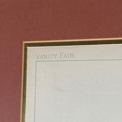 LOT 238: Set Of 3 Vintage Vanity Fair Prints & The Vanity Fair Gallery A Collectors Guide To The Caricatures Book & More