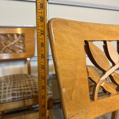 LOT 240: 3 Vintage Stakmore Wooden Folding Chairs