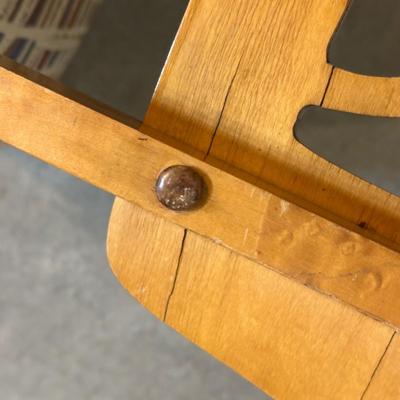 LOT 240: 3 Vintage Stakmore Wooden Folding Chairs