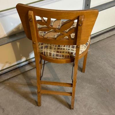 LOT 240: 3 Vintage Stakmore Wooden Folding Chairs