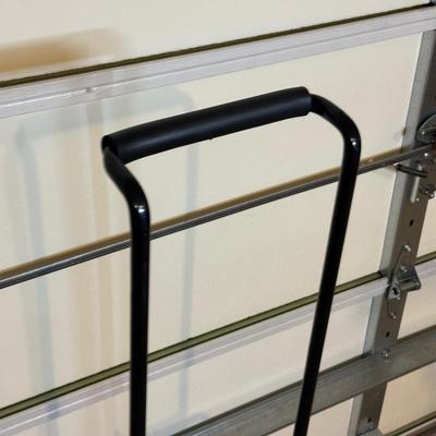 LOT 241: 6 Ft Metal Ladder w/ Folding Hand Truck