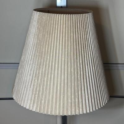 LOT 242: Vintage Wooden Side Table Floor Lamp