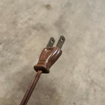 LOT 242: Vintage Wooden Side Table Floor Lamp