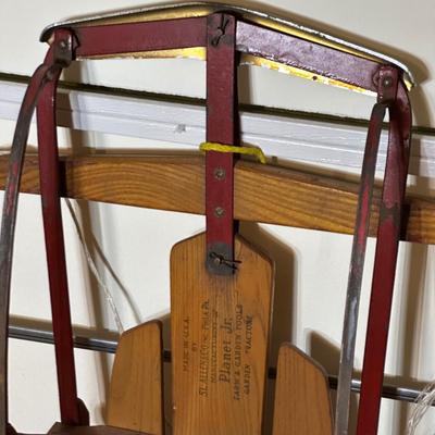 LOT 243: Flexible Flyer Vintage Wooden Sled
