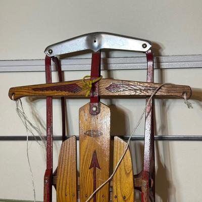 LOT 243: Flexible Flyer Vintage Wooden Sled
