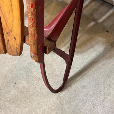 LOT 243: Flexible Flyer Vintage Wooden Sled