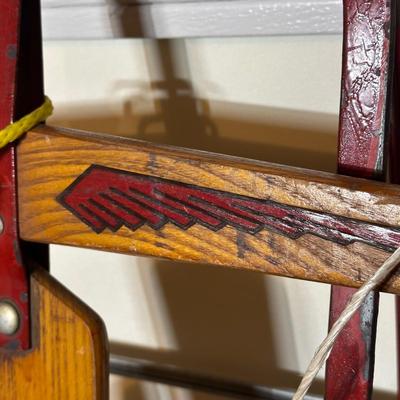 LOT 243: Flexible Flyer Vintage Wooden Sled