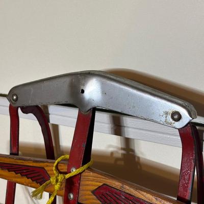 LOT 243: Flexible Flyer Vintage Wooden Sled