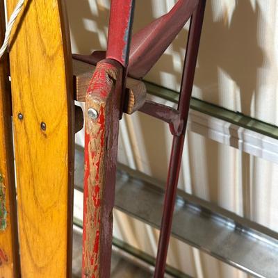 LOT 243: Flexible Flyer Vintage Wooden Sled