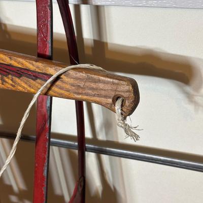 LOT 243: Flexible Flyer Vintage Wooden Sled