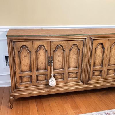 LOT 245: Vintage Mastercraft Furniture Co. Buffet Console with Table Pads