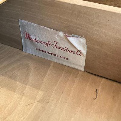 LOT 245: Vintage Mastercraft Furniture Co. Buffet Console with Table Pads