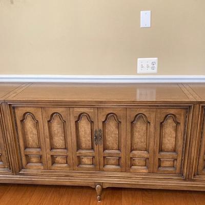 LOT 245: Vintage Mastercraft Furniture Co. Buffet Console with Table Pads