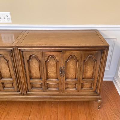 LOT 245: Vintage Mastercraft Furniture Co. Buffet Console with Table Pads