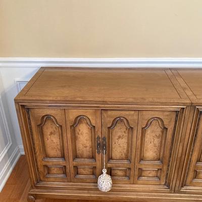 LOT 245: Vintage Mastercraft Furniture Co. Buffet Console with Table Pads