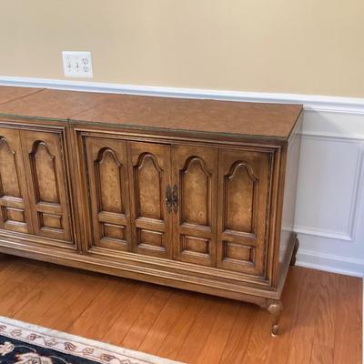 LOT 245: Vintage Mastercraft Furniture Co. Buffet Console with Table Pads