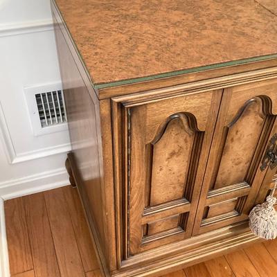 LOT 245: Vintage Mastercraft Furniture Co. Buffet Console with Table Pads