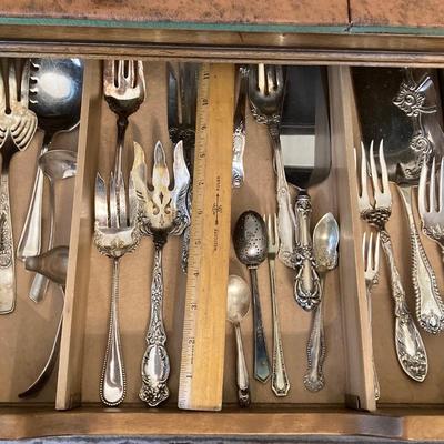 LOT 246: Collection of Silver Plated Flatware - Reed & Barton, Rogers & Bro, Simeon L & George H. Rogers Co, and More