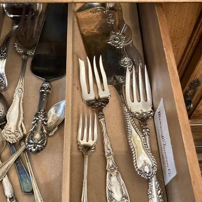 LOT 246: Collection of Silver Plated Flatware - Reed & Barton, Rogers & Bro, Simeon L & George H. Rogers Co, and More