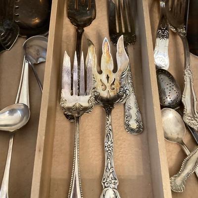 LOT 246: Collection of Silver Plated Flatware - Reed & Barton, Rogers & Bro, Simeon L & George H. Rogers Co, and More