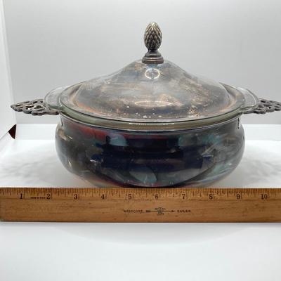 LOT 249: Silver Plate Collection (Rogers Smith, John Wanamaker, English Silver by Leonard Silver, Anchor Hocking Fire-King Ovenware) and...