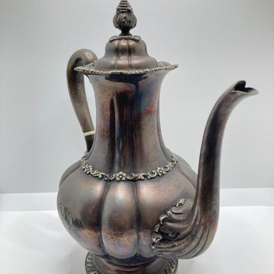 LOT 250: Tiffany & Co. Makers 75 Silver Soldered Monogrammed Tea Pot