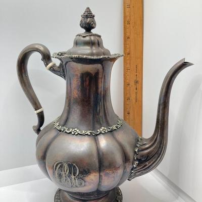 LOT 250: Tiffany & Co. Makers 75 Silver Soldered Monogrammed Tea Pot