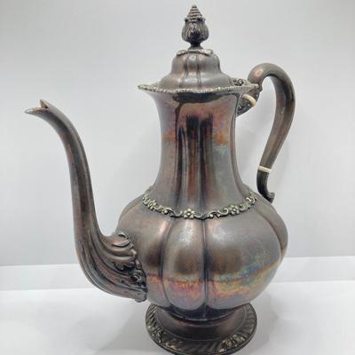 LOT 250: Tiffany & Co. Makers 75 Silver Soldered Monogrammed Tea Pot