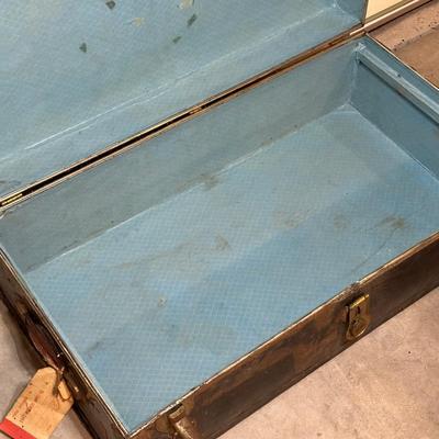 LOT 260: Vintage Steamer Trunk