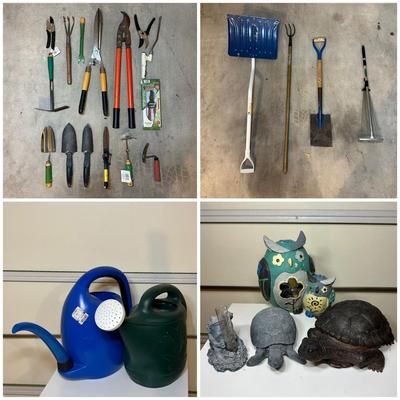 LOT 264: Gardening Tools, Garden Decor & More!