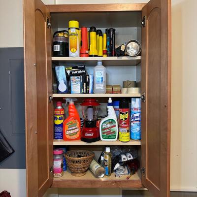 LOT 265: Household Essentials! All Contents Of Cabinet!