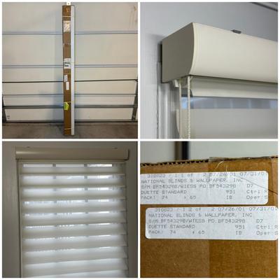 LOT 266: Hunter Douglas Silhouette Window Shades 74"x65” New In Box