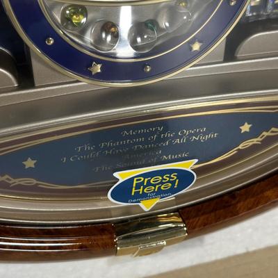 LOT 267: Seiko Clocks Phantom Of The Opera Motion Clock w/ Box
