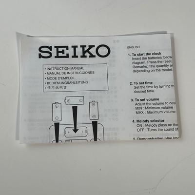 LOT 267: Seiko Clocks Phantom Of The Opera Motion Clock w/ Box