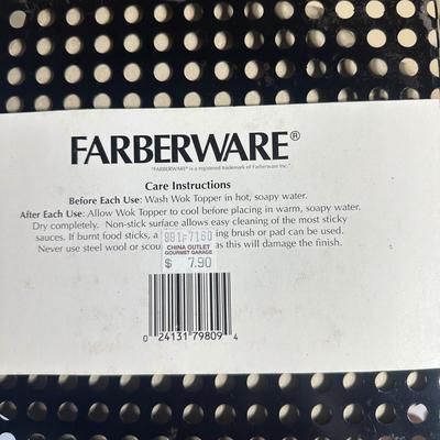 LOT 268: Farberware Square BBQ Wok Topper, Trays, Cutting Board & More