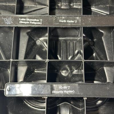 LOT 269: Vintage Star Wars Action Figures w/ Darth Vader Carrying Case