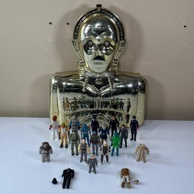 LOT 270: Vintage StarWars Action Figures w/ 1983 C-3PO Carrying Case