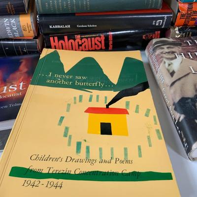 LOT:271: Large Selection of Books on the Atrocities of the Holocaust and Jewish Synagogues