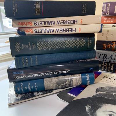 LOT:271: Large Selection of Books on the Atrocities of the Holocaust and Jewish Synagogues