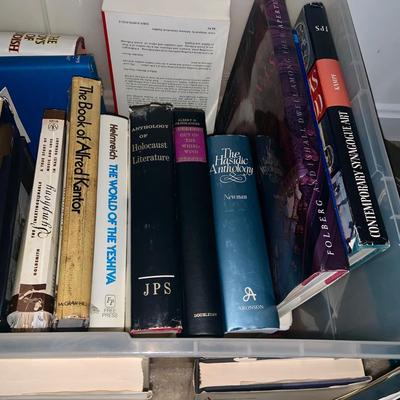 LOT:272: Large Selection of Books on the Atrocities of the Holocaust and the Jewish Culture